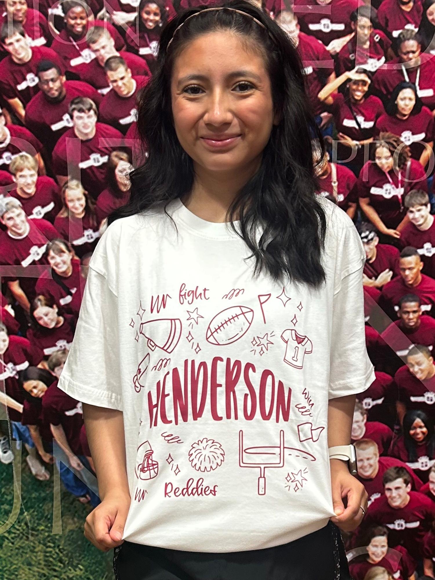 Product image 2 of 2 for Henderson Doodle Collage Football Everest Sustainable Tee