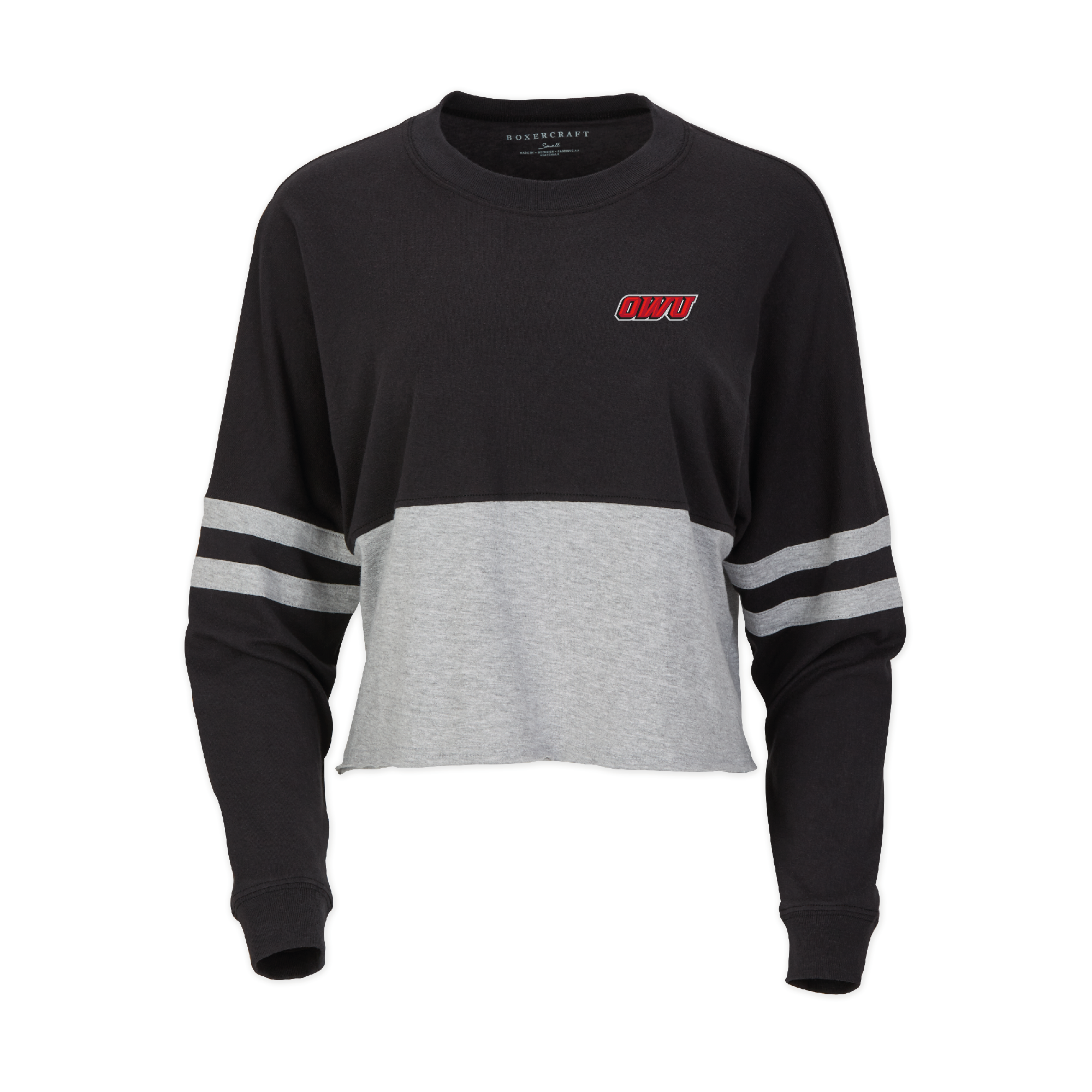 Product image 1 of 1 for *Sale* OWU Long Sleeve Crop Retro Jersey Black/Oxford Heather