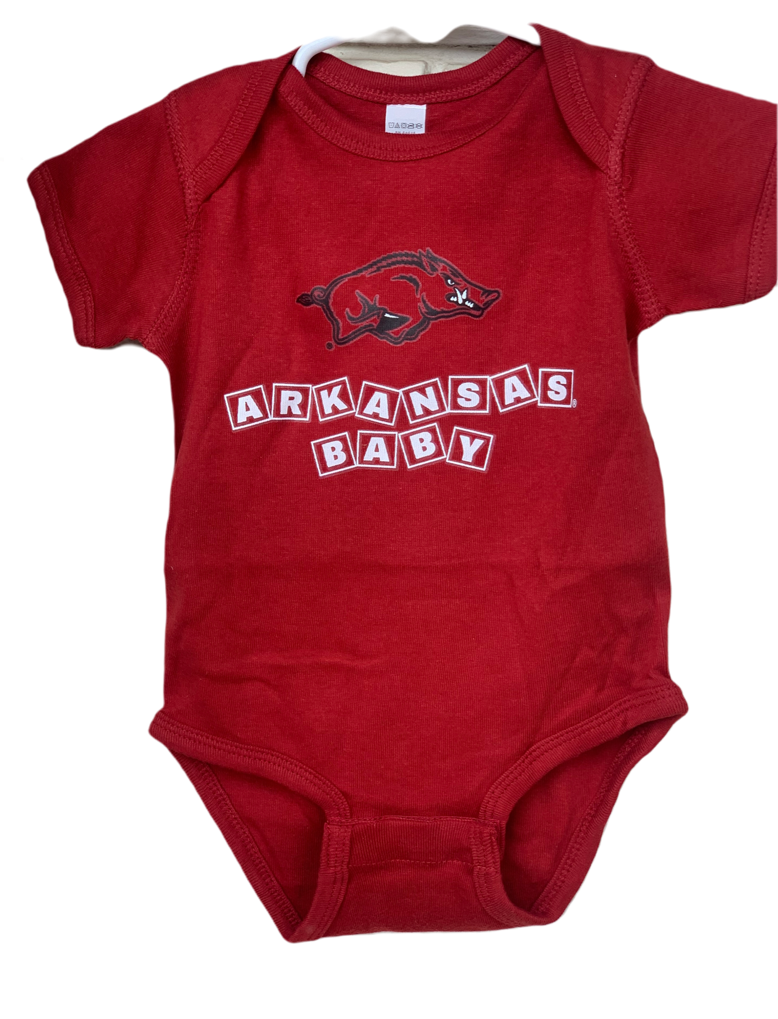 image of: Arkansas Razorbacks Lap Shoulder Creeper - Arkansas Baby
