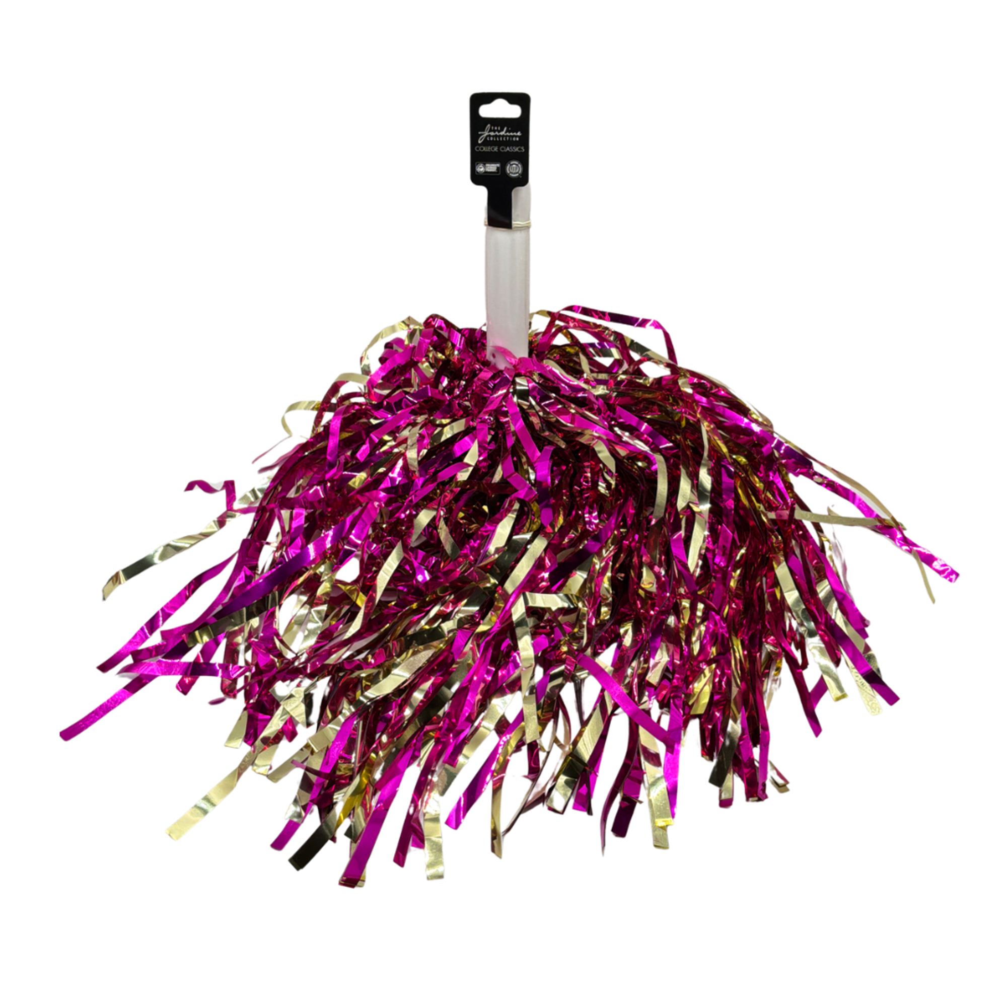 Product image 1 of 1 for University of Wisconsin Stevens Point Shimmer Poms, Purple/Gold