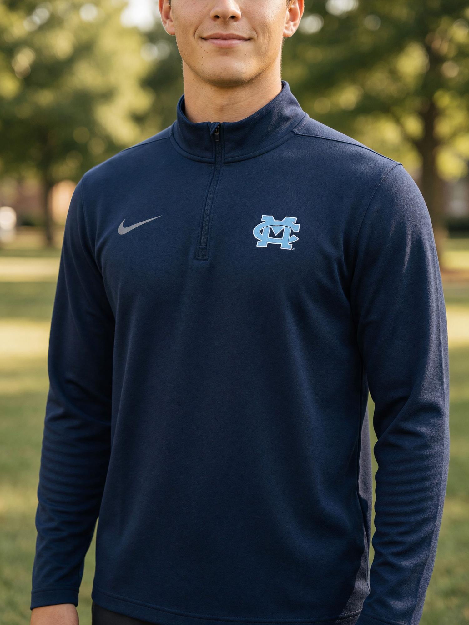 Product image 2 of 3 for MC NIKE 1/2 ZIP INTENSITY TOP COLLEGE NAVY