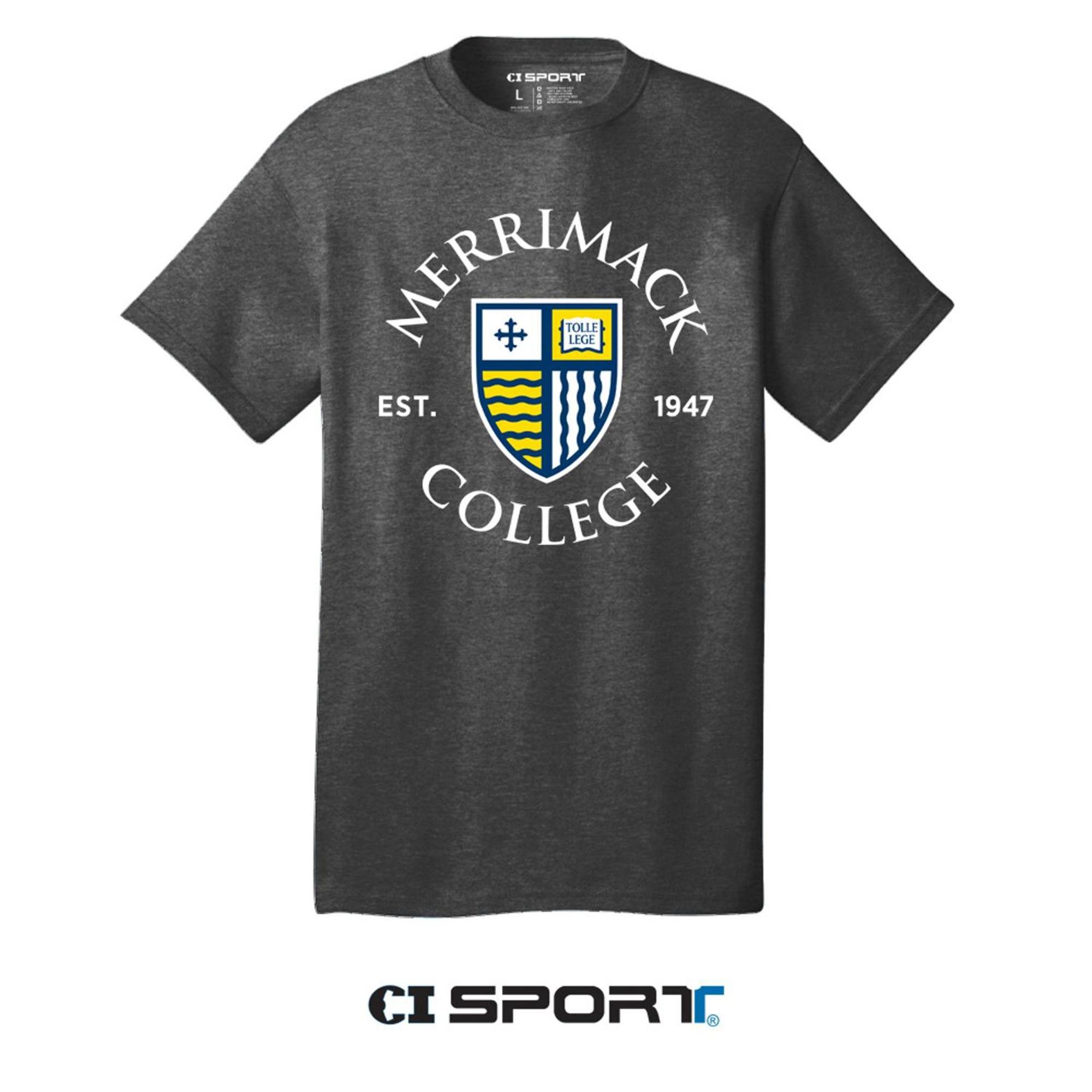 Product image 1 of 2 for Dark Heather Grey Shield Tee