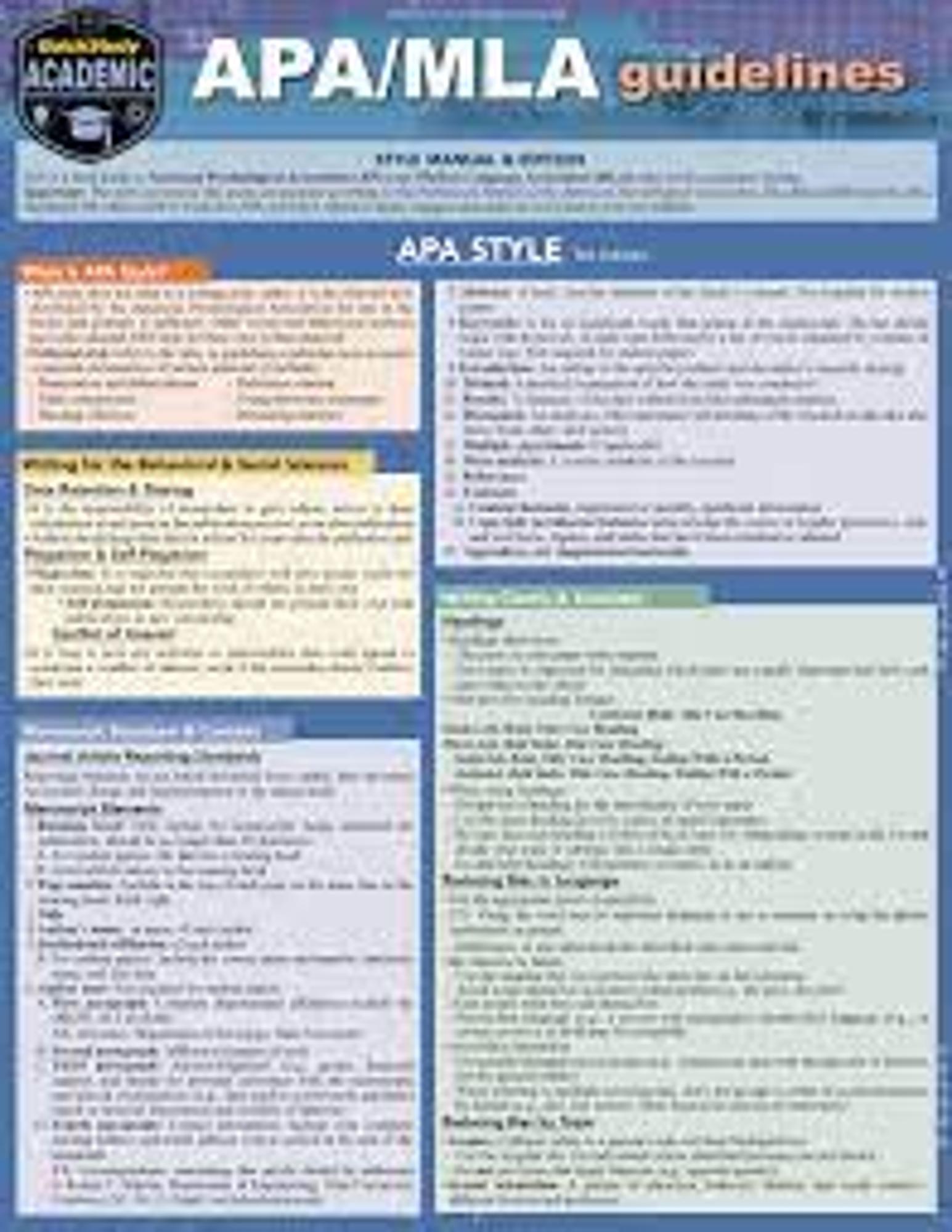 BarCharts / APA & MLA Guidelines