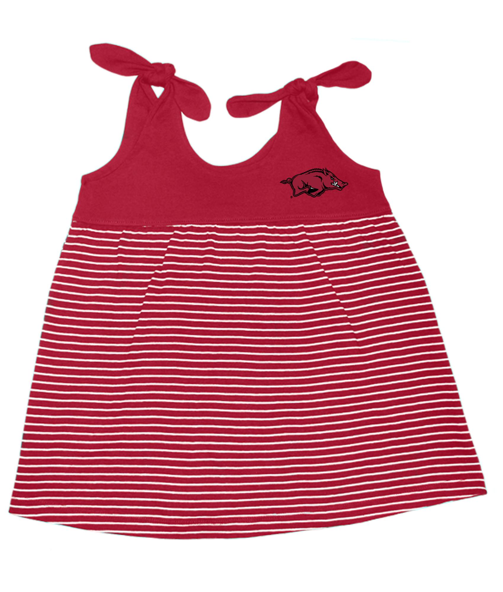 image of: Arkansas Razorbacks Toddler Striped Sundress