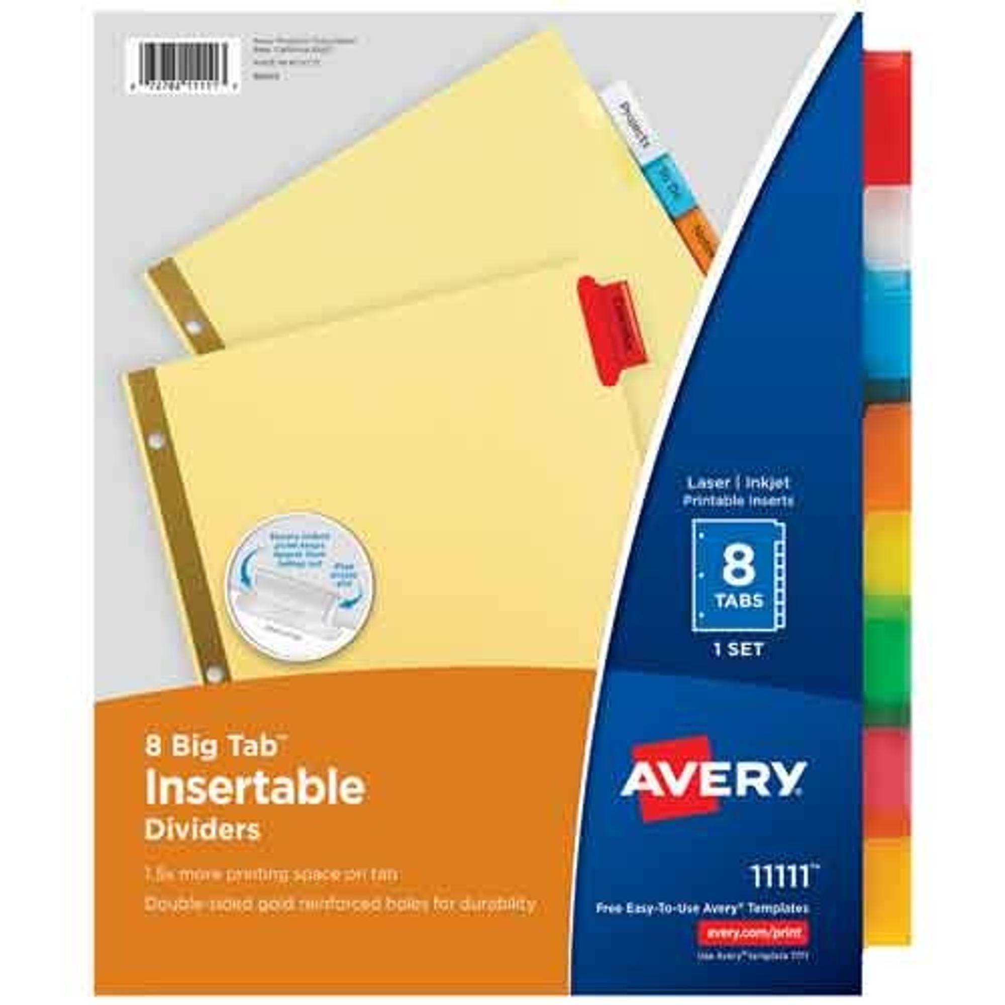 Product image 1 of 1 for Index Tab Dividers 8 Tab