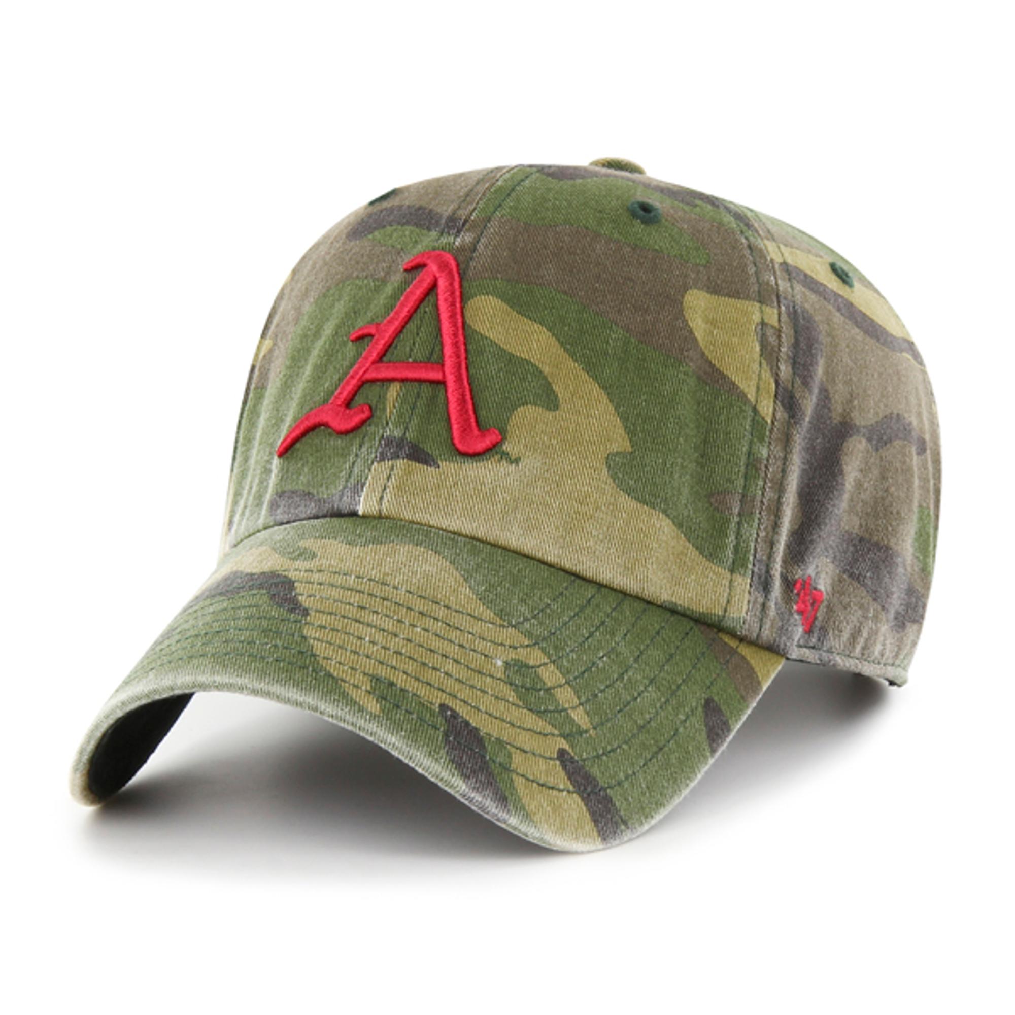 image of: Arkansas Razorbacks '47 Brand Camo Clean Up Hat