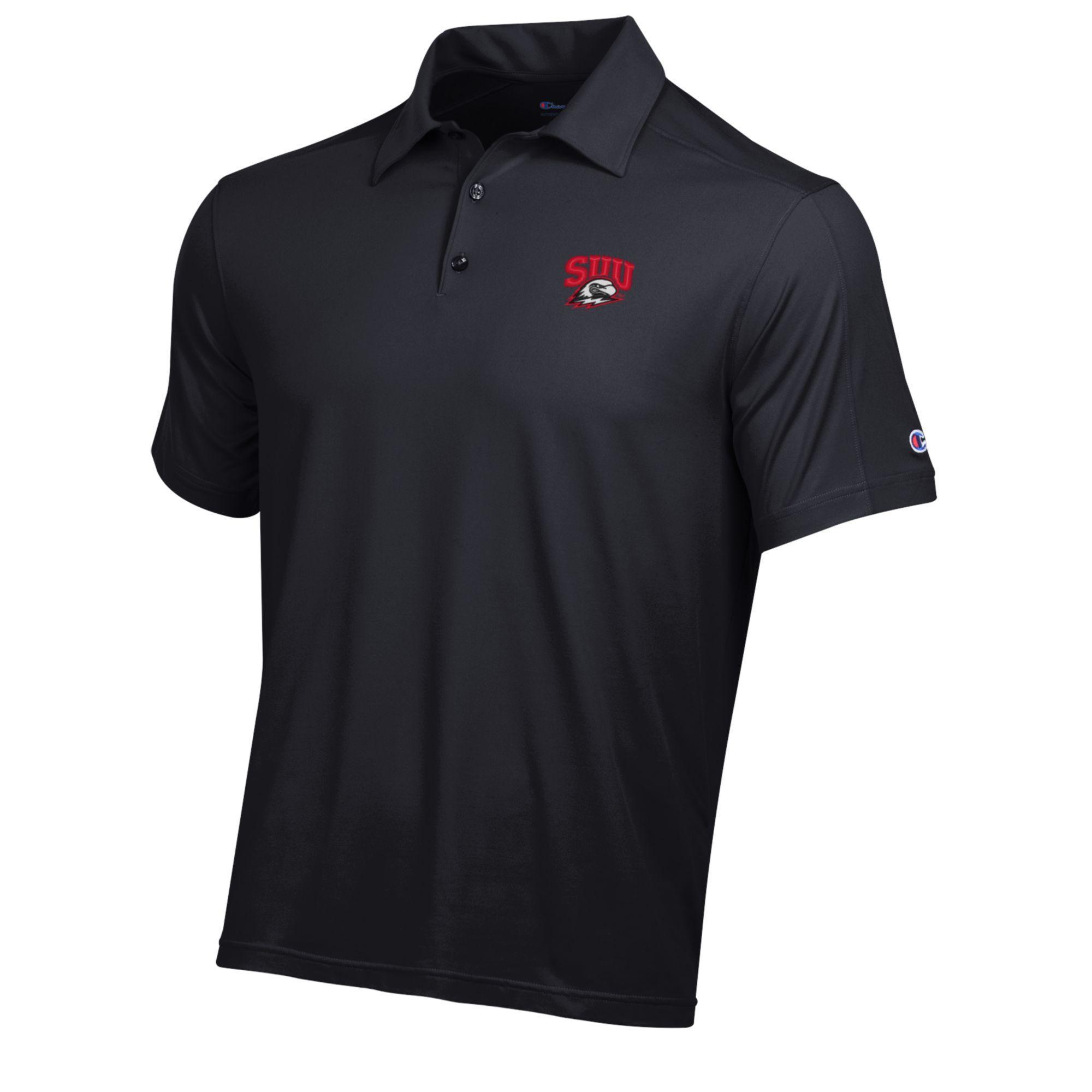 image of: CHAMPION ATHLETIC POLO BLACK SUU/THOR
