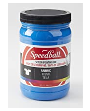 image of: Speedball Fabric Screen Printing Ink, 32-Ounce, Blue
