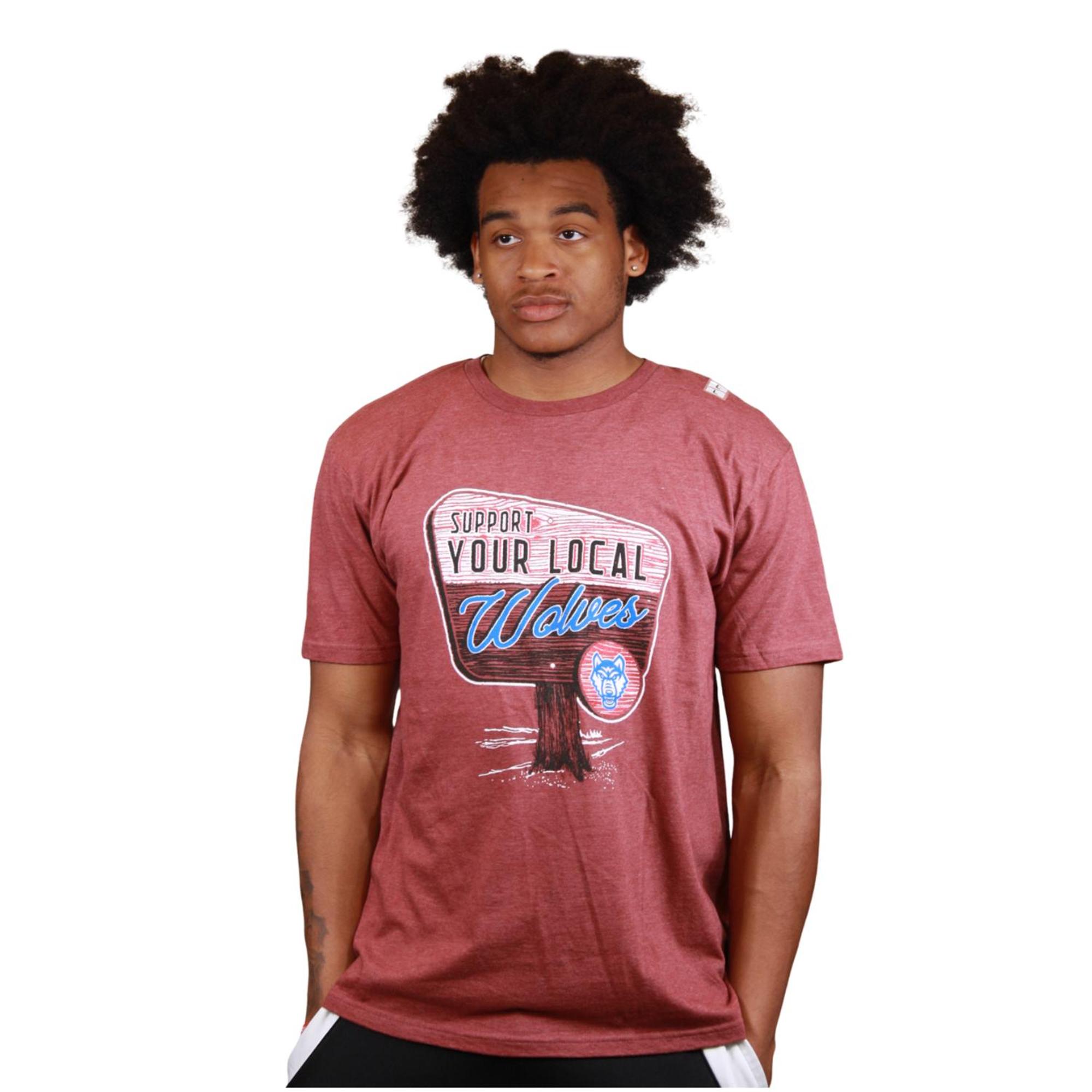 Product image 6 of 8 for SUPPORT YOUR LOCAL WOLVES WOLF LOGO T-SHIRT