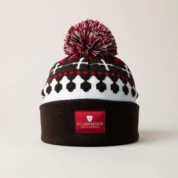 4T2D Crest Sweater Knit Beanie with Pom; $39.95