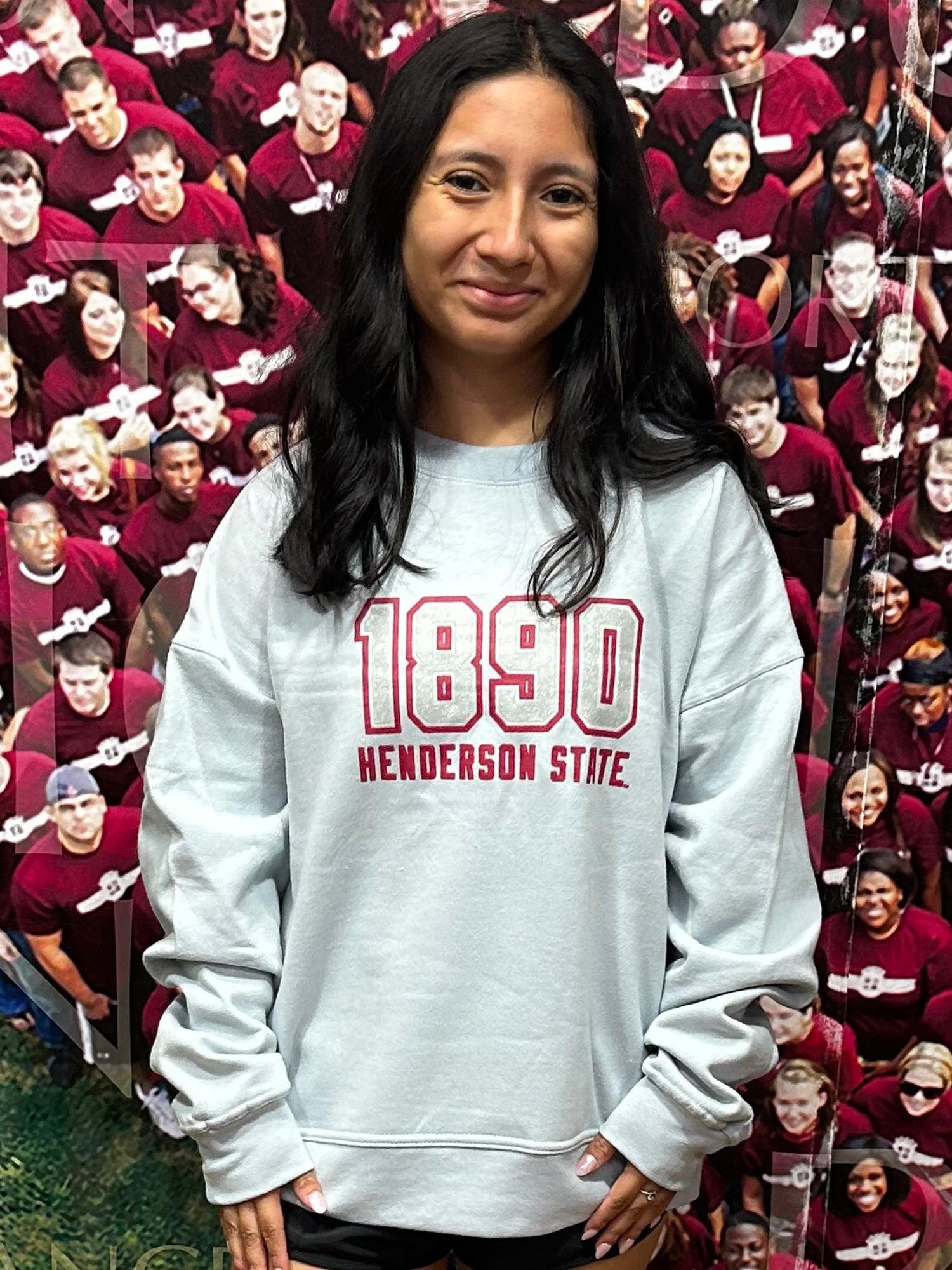 Product image 4 of 6 for Henderson State Glitter Champion Women's Powerblend Fleece Crew