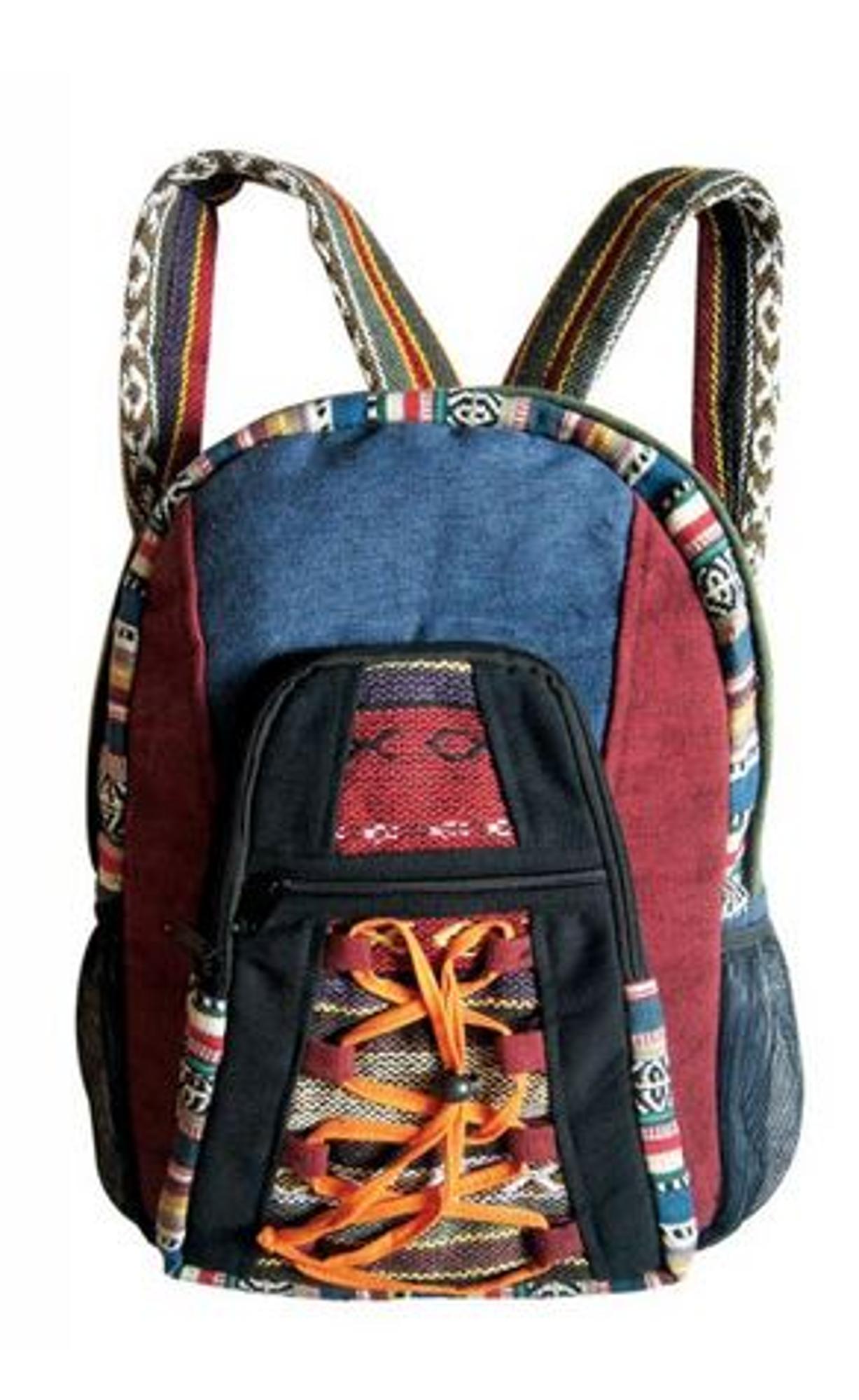 image of: -Rising "Janakpur" Cotton Backpack