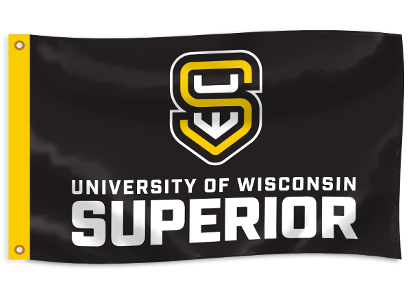 UWS 3x5 FLAG SCHOOL LOGO; $39.99