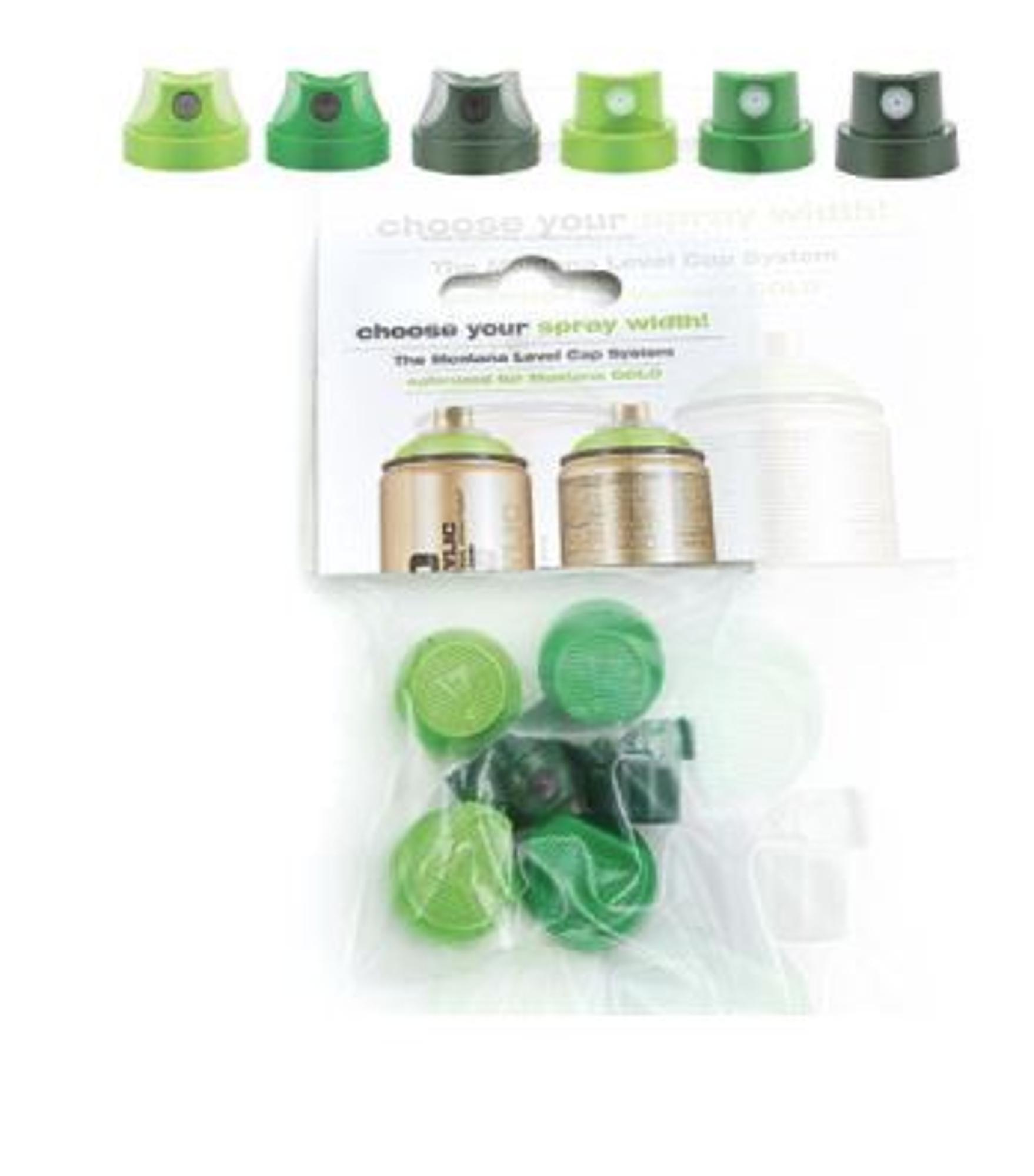 image of: Green Level Spray Caps 6-Cap Set