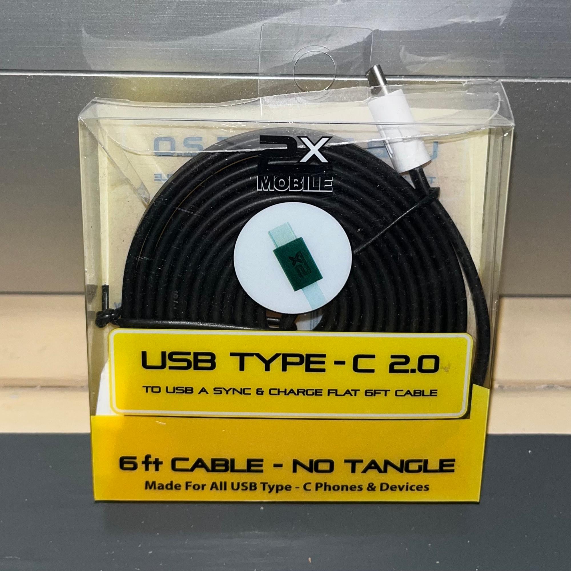 image of: 2XMobile USB Type C 6 Ft Cable