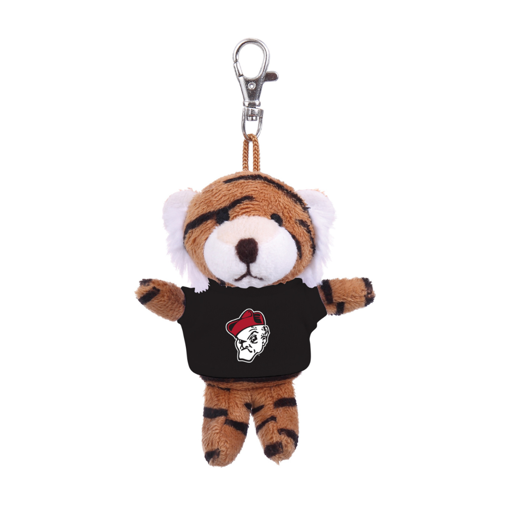 Product image 1 of 3 for Owu Plush Key Chain Tiger Black Tee