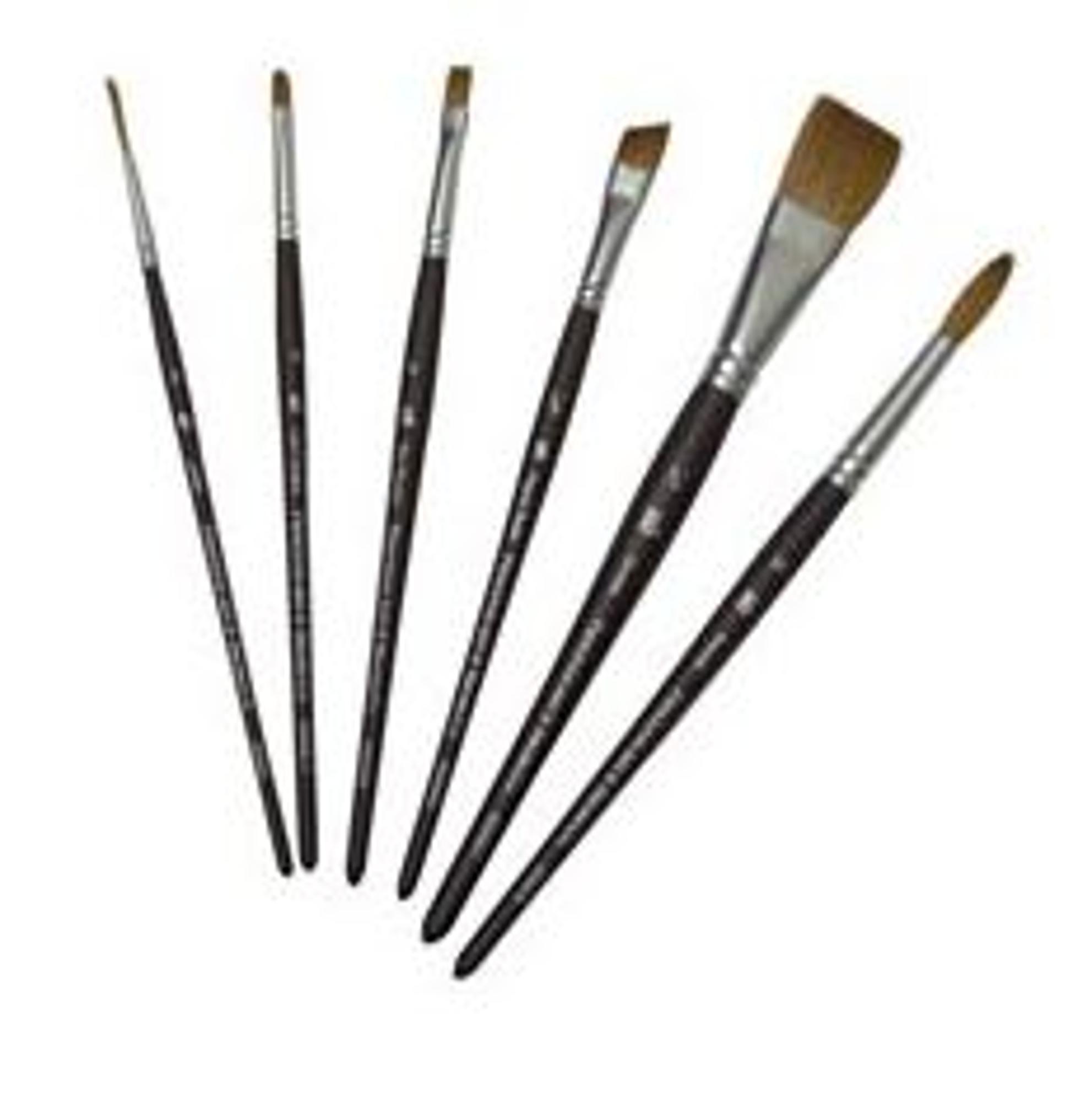 image of: Princeton 5050 Sable-Synthetic Mix Short Handle Brushes