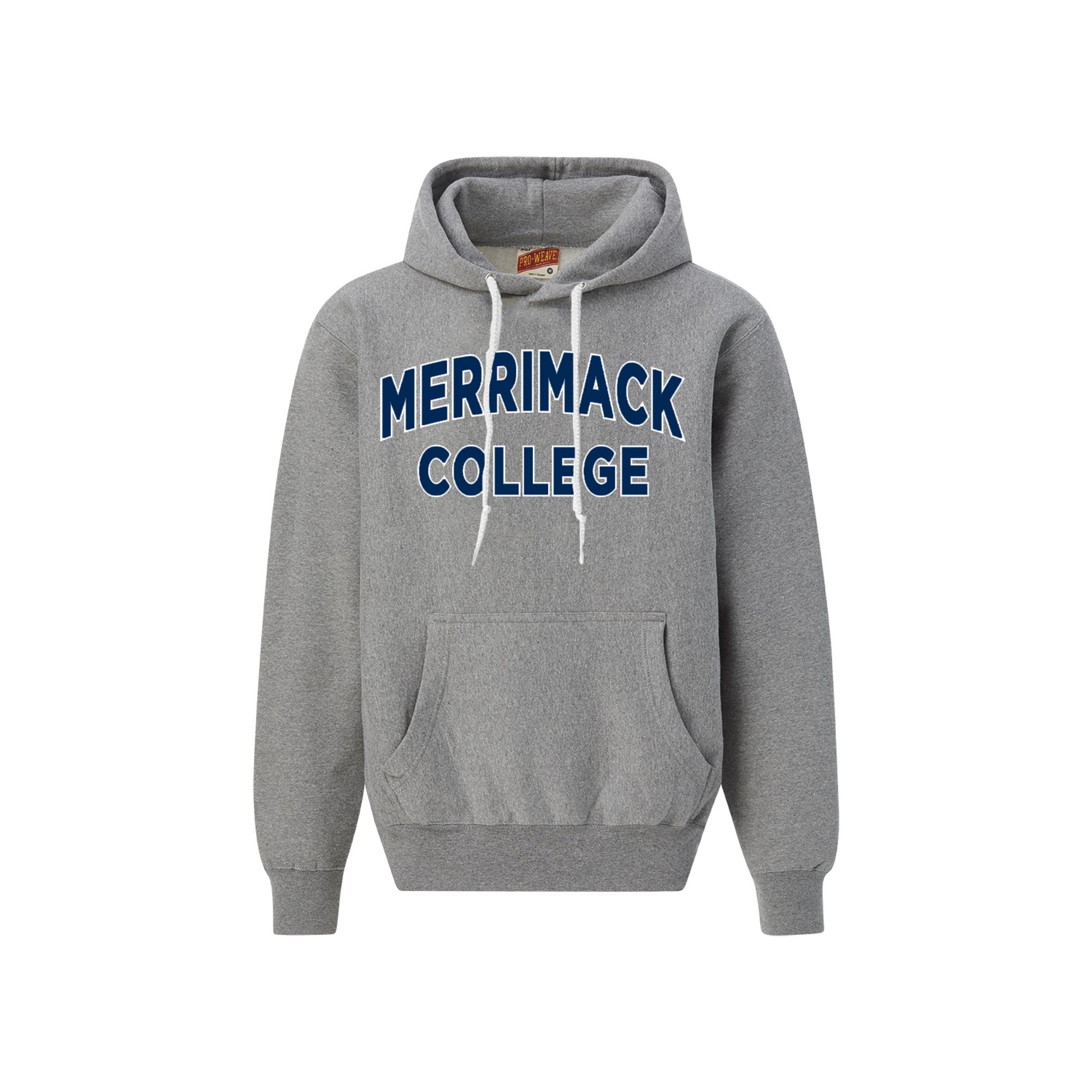 Merrimack College Pro Weave Graphite Hoodie