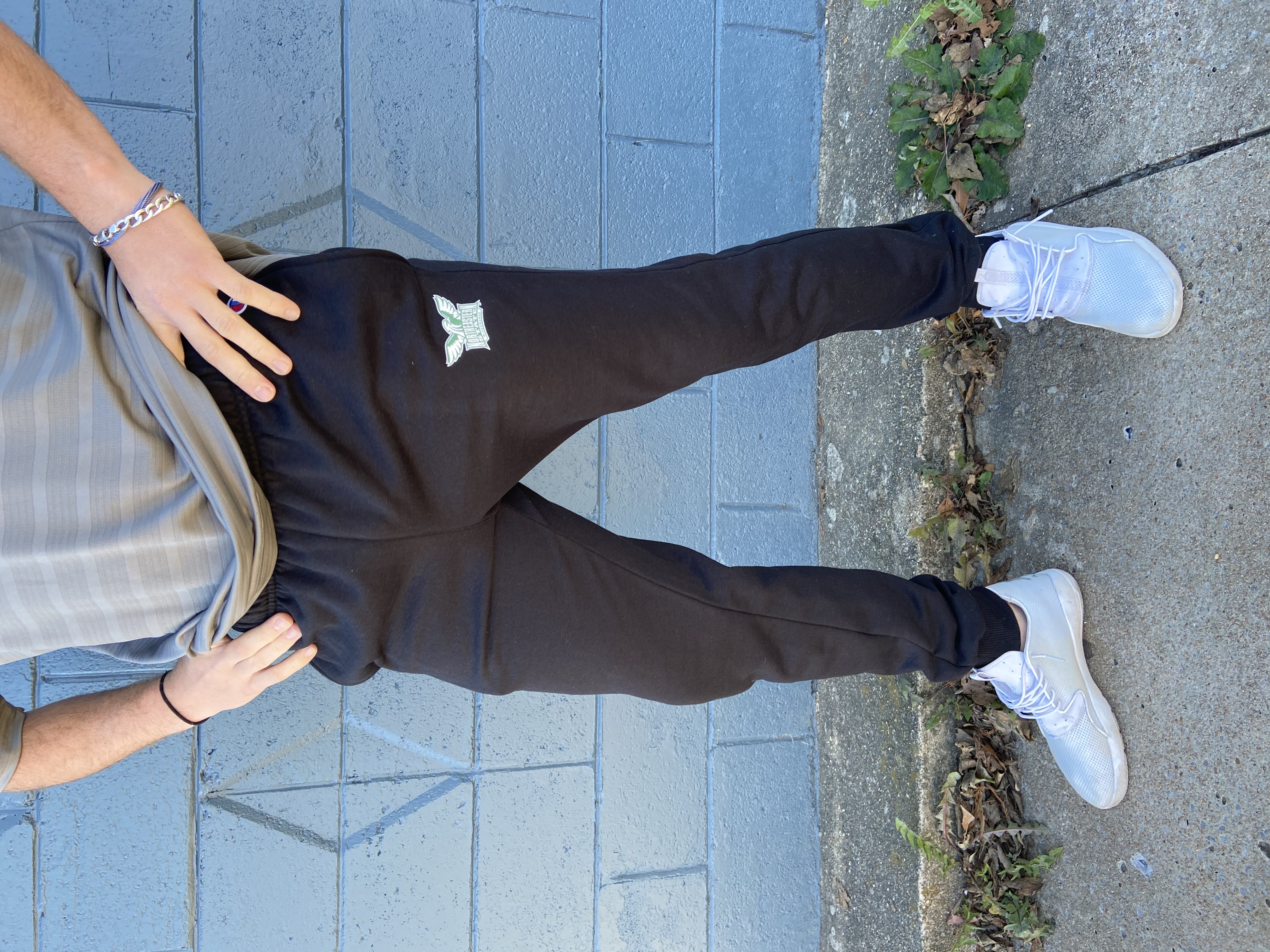 image of: Men's Champion Black Fleece Drawstring Jogger