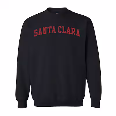 image of: Santa Clara University Fundamental Crew Sweatshirt, Black