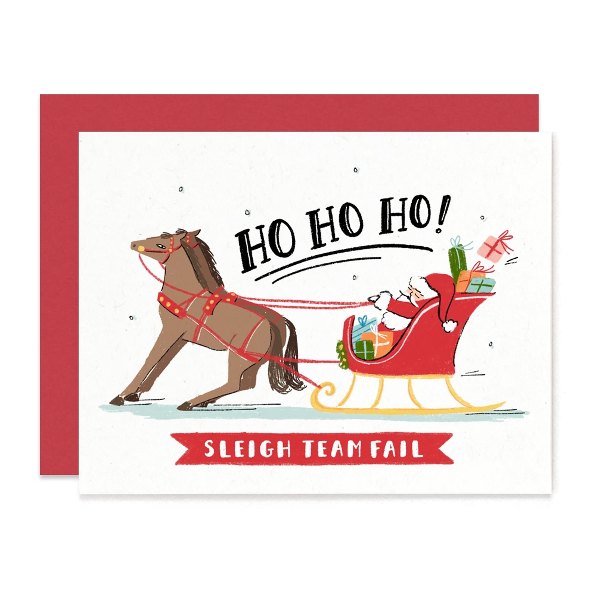 Product image 1 of 1 for Ho Ho Horses Christmas Card