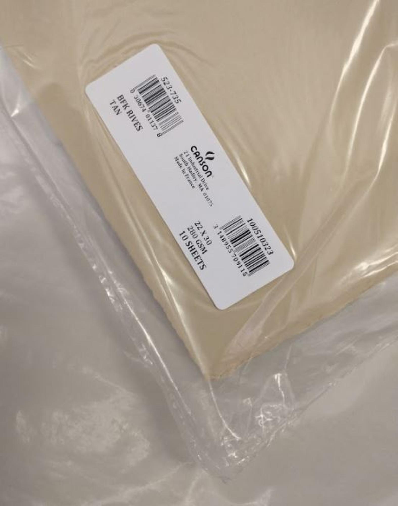 image of: BFK Rives Sheets 280GR 22x30 Tan/Gray