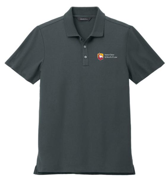 Santa Clara University School of Law Stretch Pique Polo, Storm Grey; $56.98