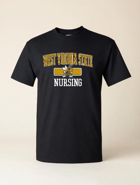 Tee - College House Black "Nursing"; $19.99