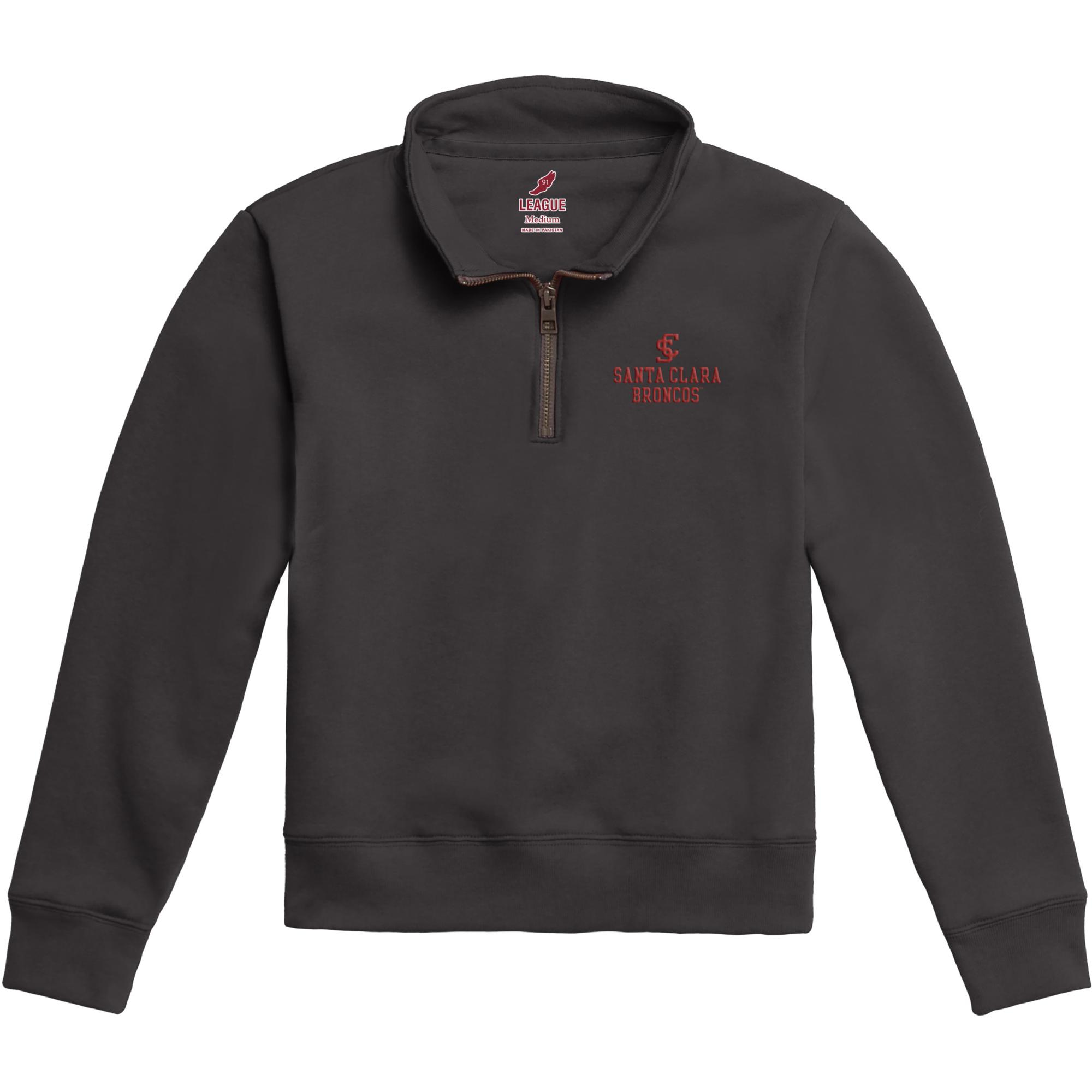 image of: Santa Clara Broncos Youth Essential Quarter Zip Jacket, Black