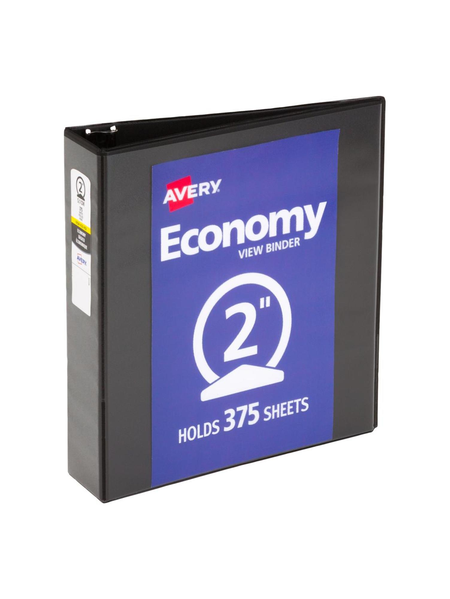 Product image 1 of 1 for Avery Economy 2 in Binder with Round Rings, Black