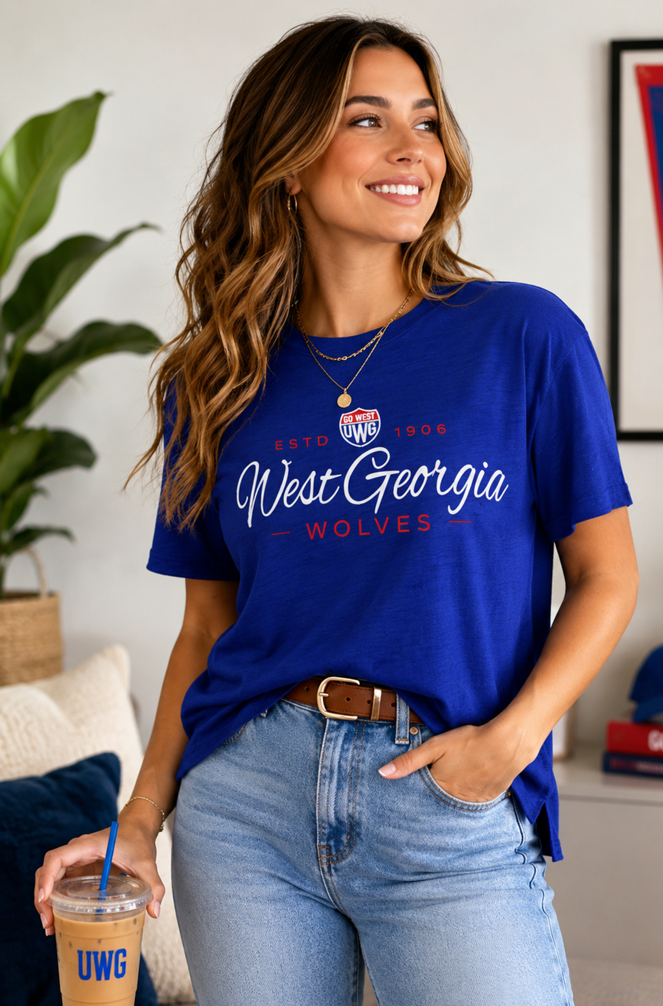 Product image 2 of 2 for WEST GEORGIA WOLVES SCRIPT OVERSIZED SLUB