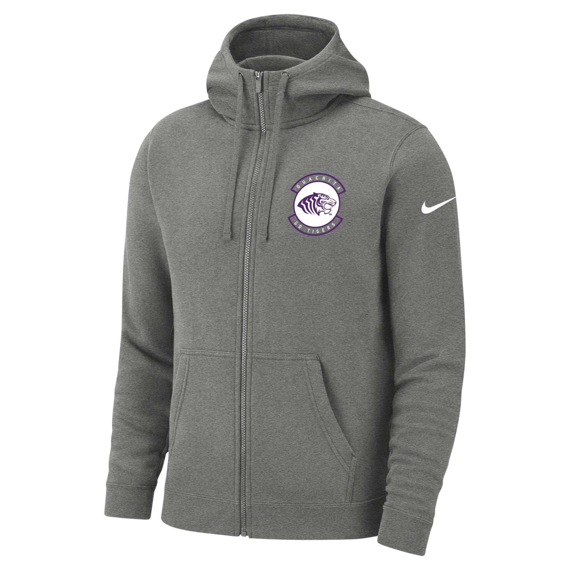 image of: Ouachita Go Tigers Club Fleece Full Zip Hoodie