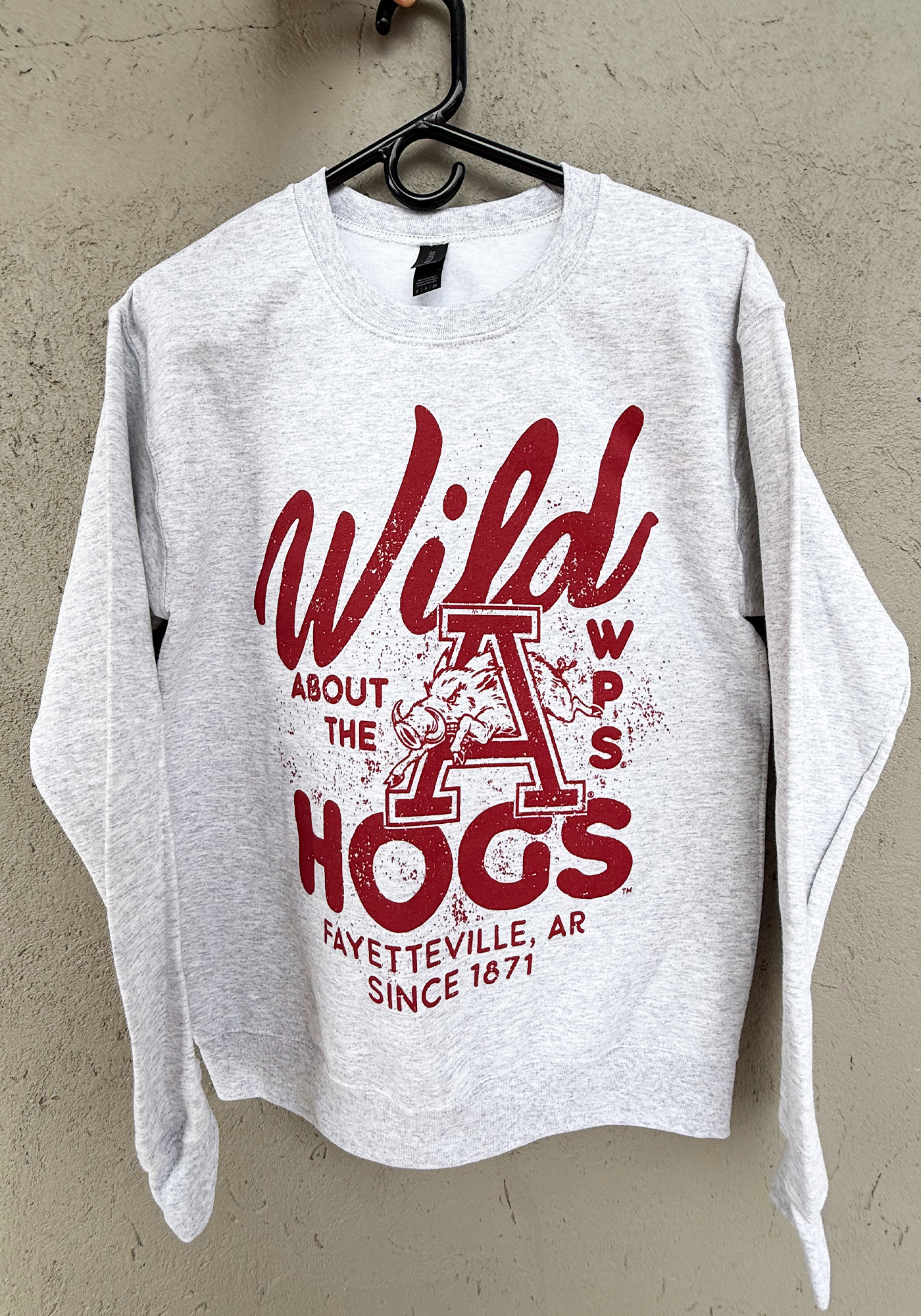 image of: Arkansas Razorbacks Wild About The Hogs Sweatshirt