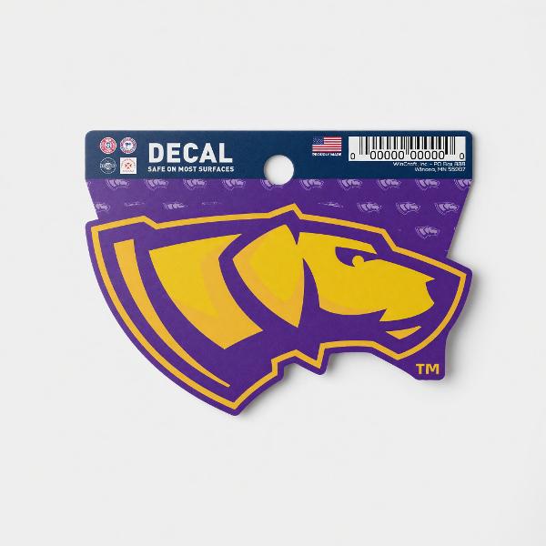 UWSP Dog Head Clean Cut Decal; $3.98