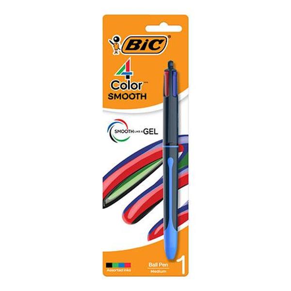 BIC 4-Color Smooth Retractable Ballpoint Pens Gel; $5.19