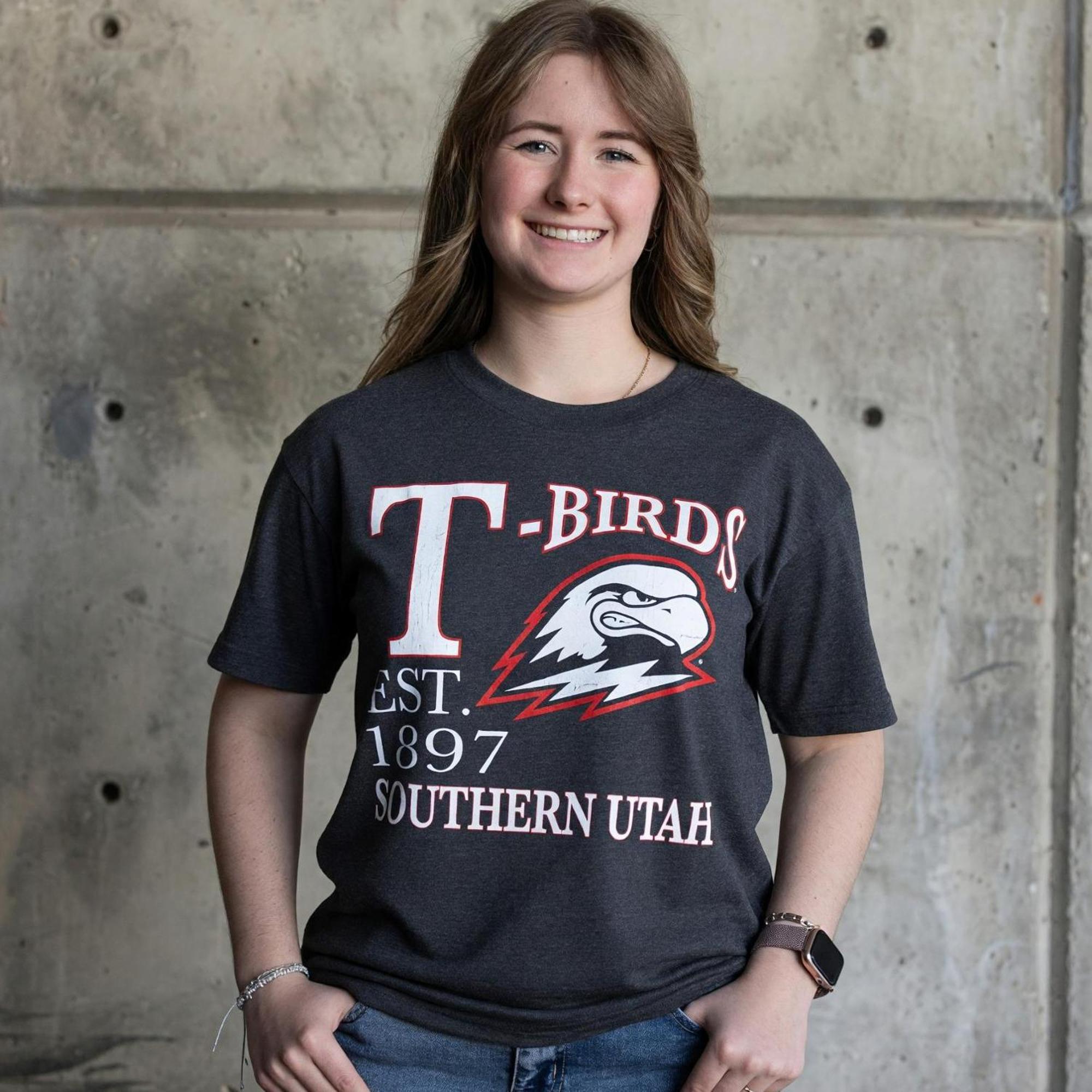 Product image 2 of 2 for CI SPORT LADIES TEE GRAY T-BIRDS 1897