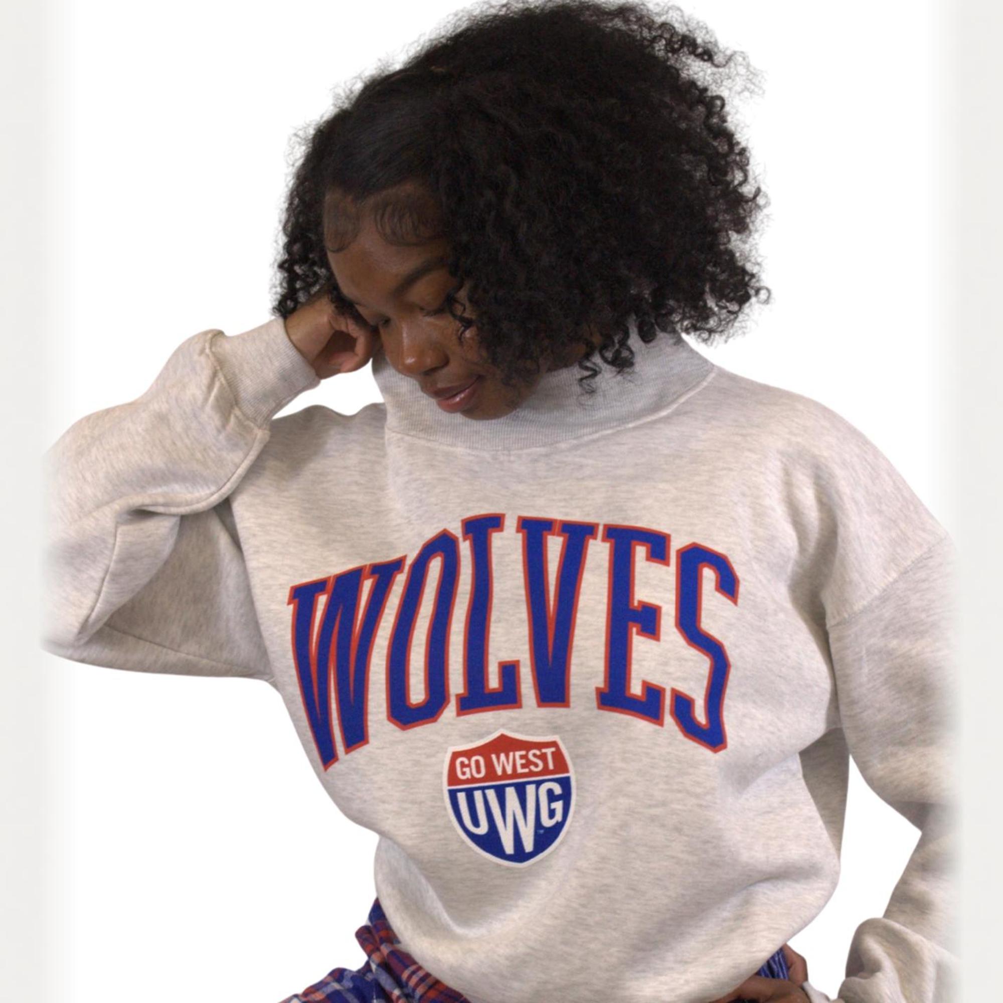 Product image 2 of 2 for MOCK-NECK LINGO FLEECE PULLOVER
