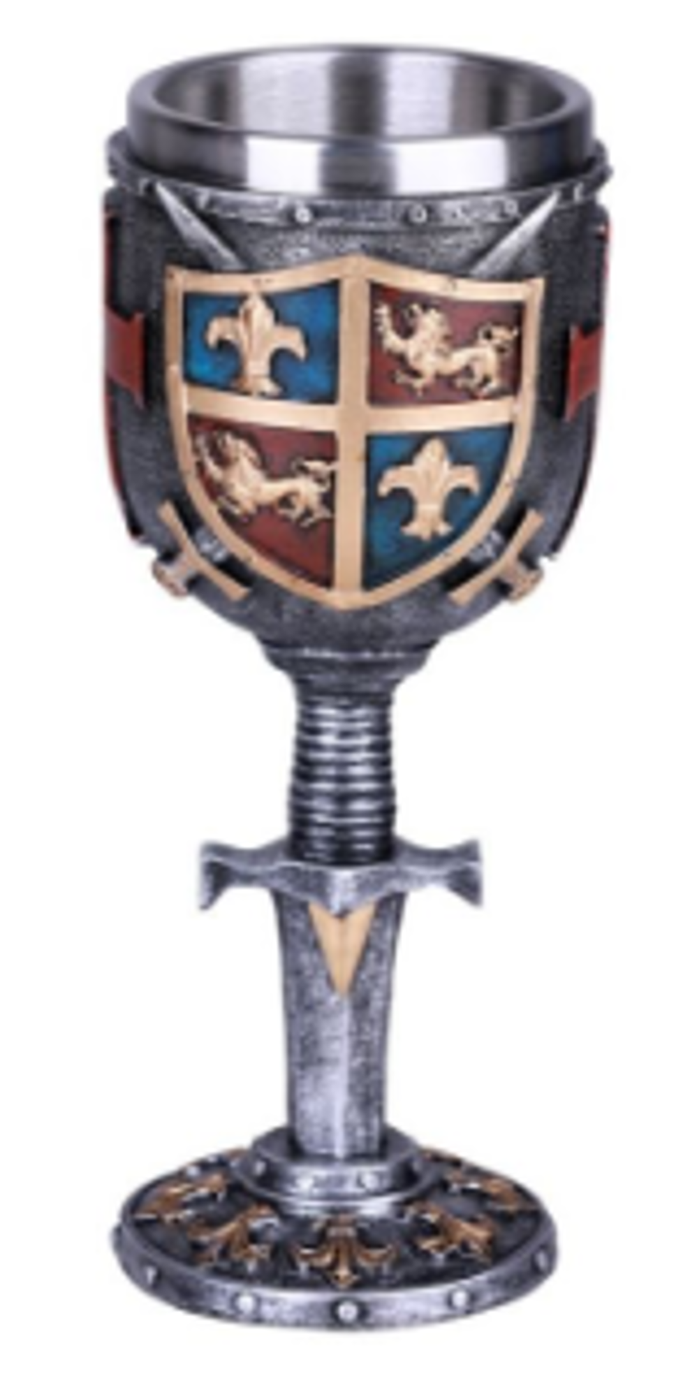 image of: MEDIEVAL GOBLETW/ SHIELD