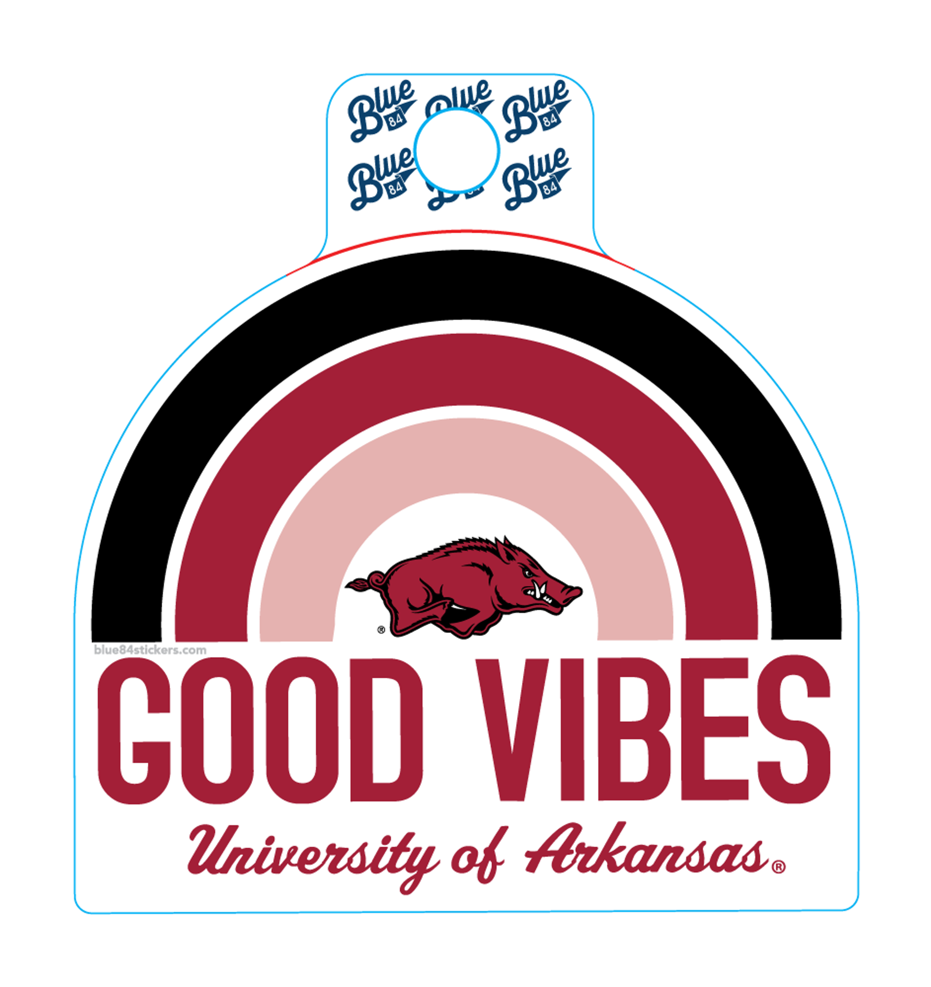 image of: Arkansas Razorback Classic Rewind Blue 84 Sticker