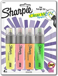 Product image 1 of 1 for SHARPIE CLEARVIEW HIGHLIGHTER 4PK