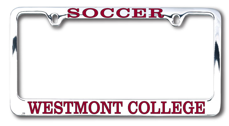 image of: Soccer Westmont License Plate Frame