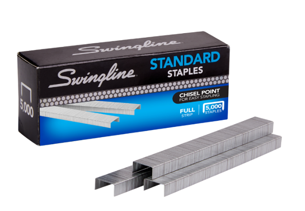 Swingline Standard Staples, 5000 Count, Silver; $4.98