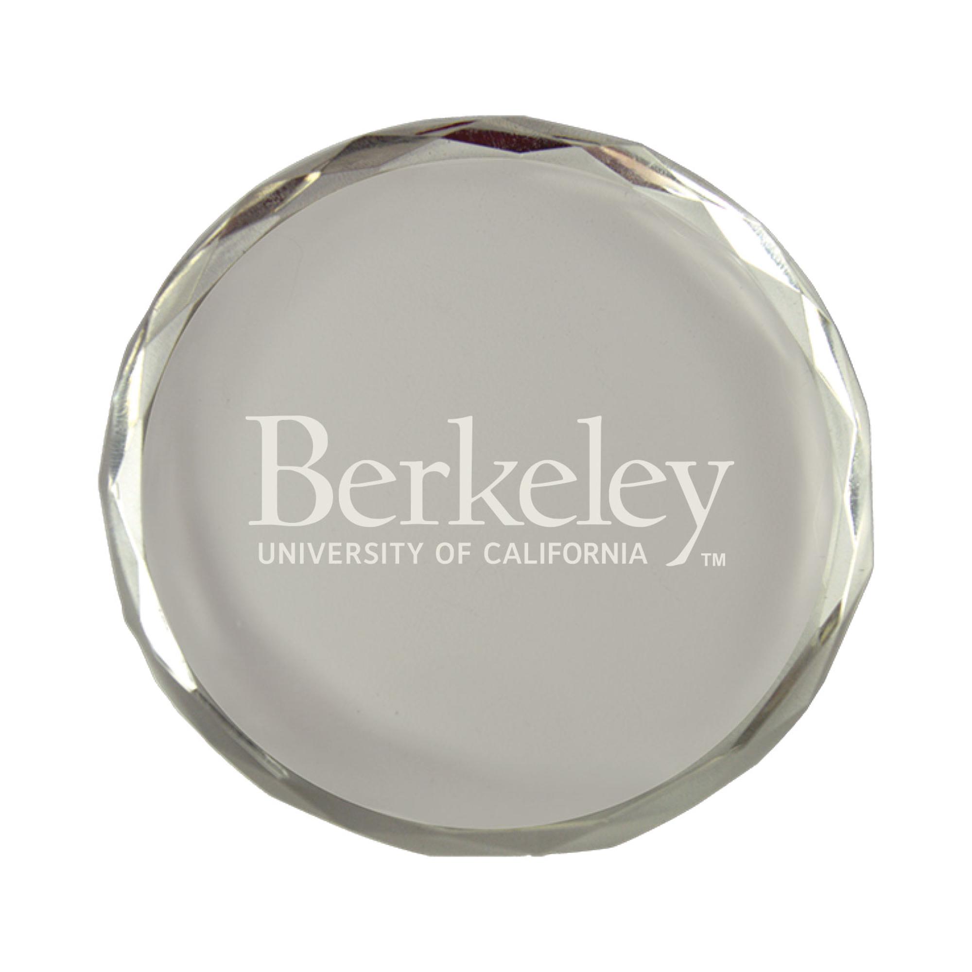 Product image 1 of 1 for Crystal Paperweight Berkeley Logo