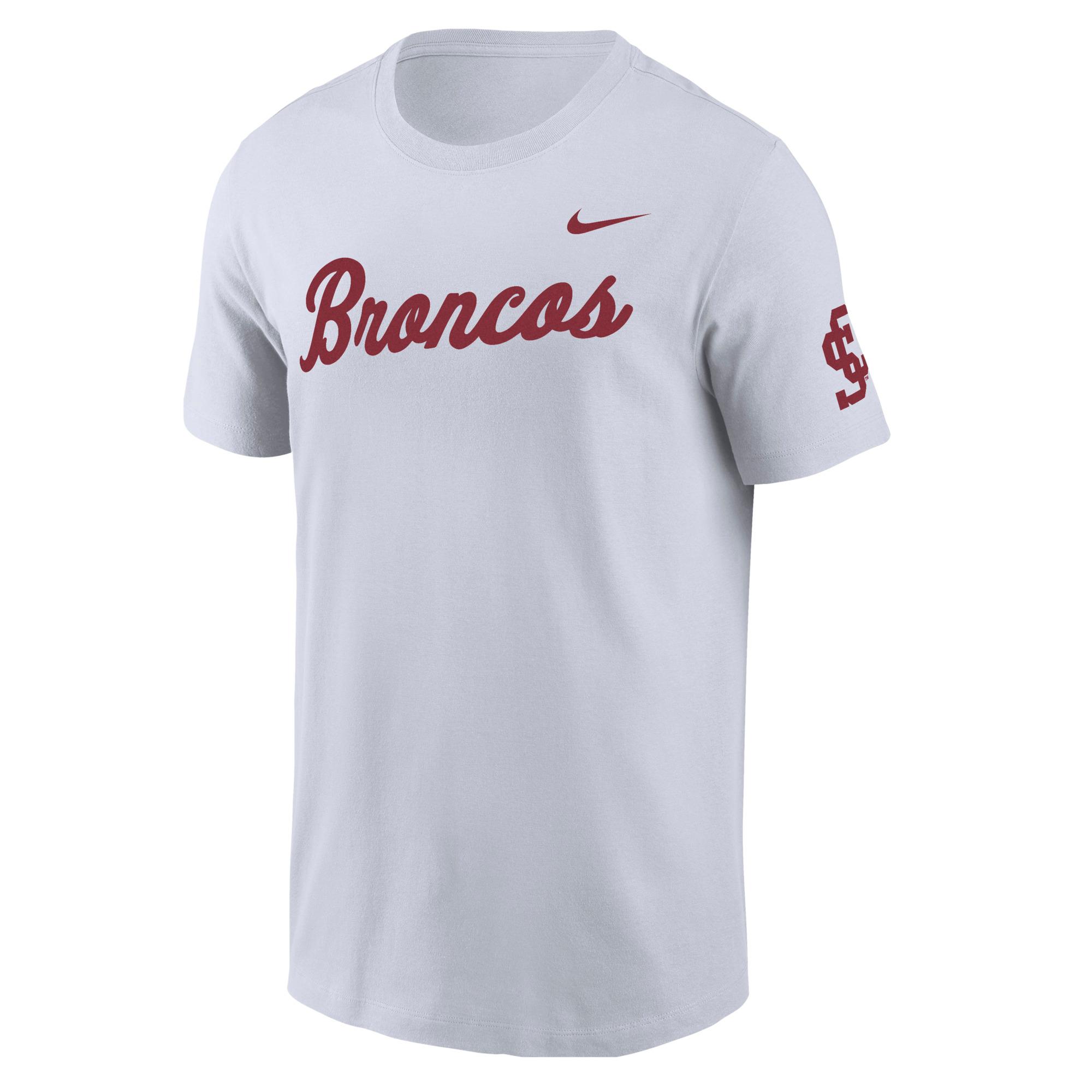 Product image 1 of 1 for Santa Clara Broncos Nike Baseball Replica Short Sleeve Tee, White