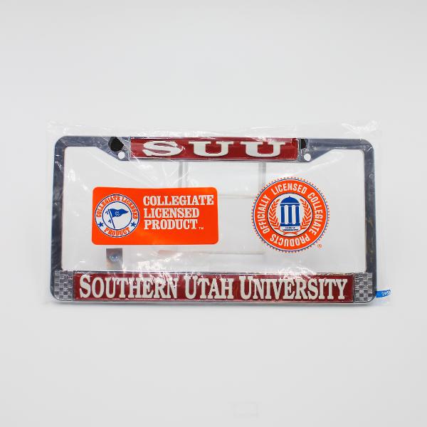 SUU LICENSE FRAME CHROME STRAND; $18.99