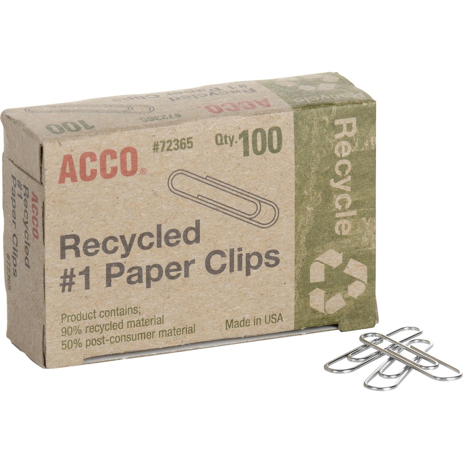 image of: Acco Recycled #1 Paper Clips