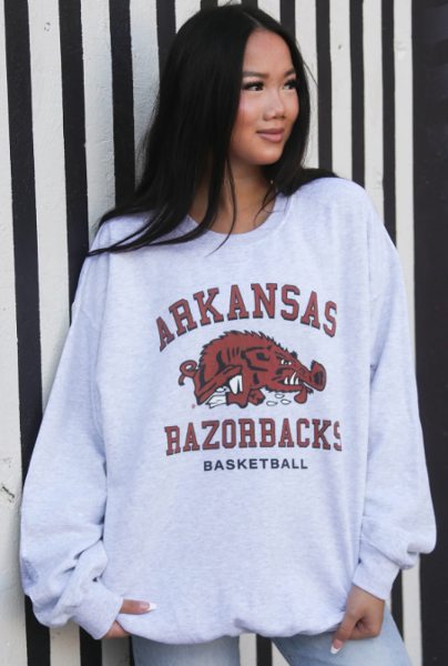 Retro Arkansas Basketball Sweatshirt; $68.00