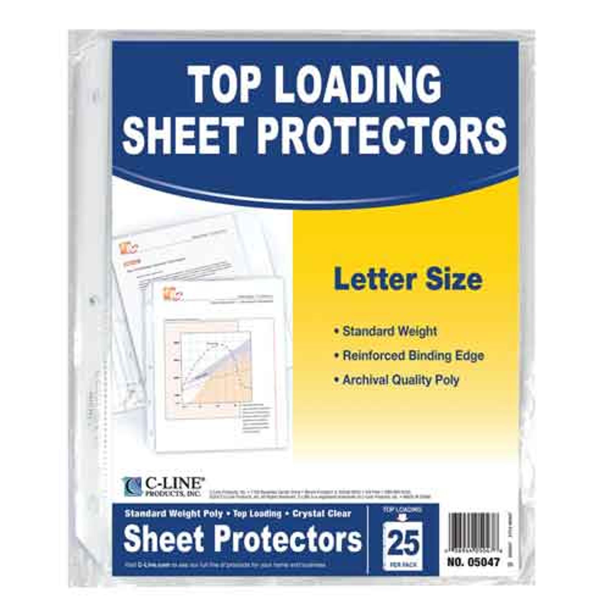 image of: Top Loading Sheet Protectors 25ct