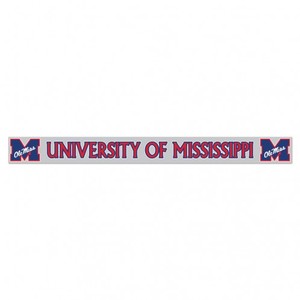 image of: University of Mississippi Power M Strip Decal 2x19