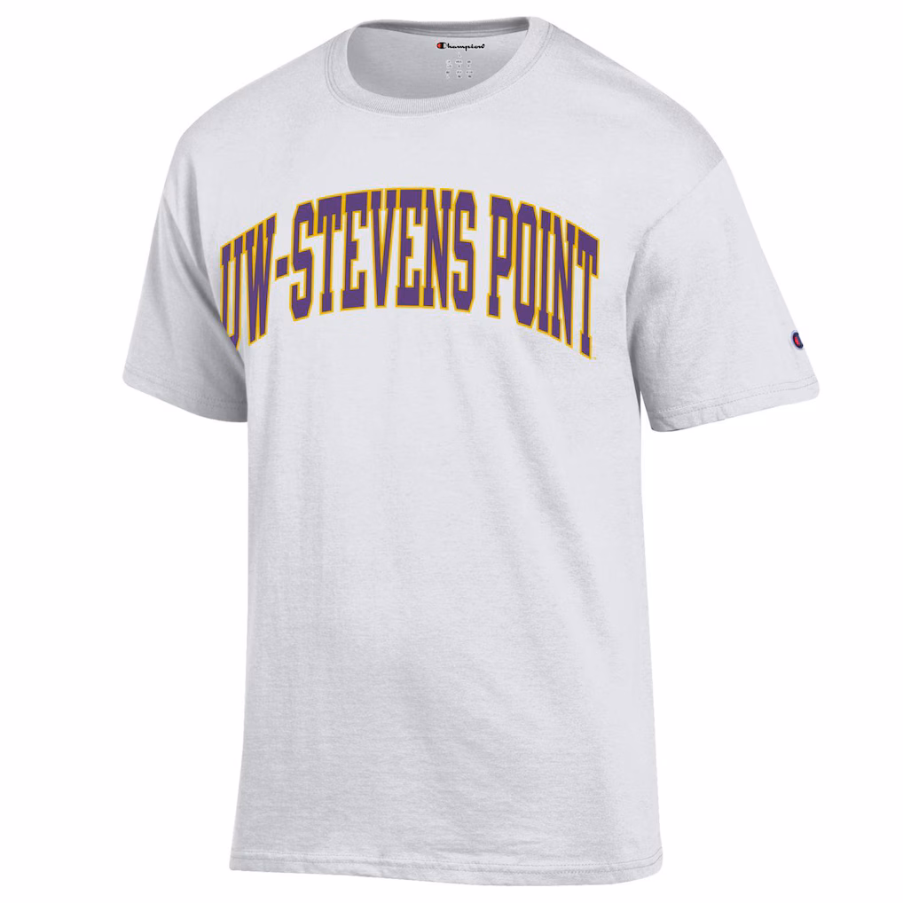 Product image 1 of 1 for University of Wisconsin Stevens Point Short Sleeve Replen Tee, White